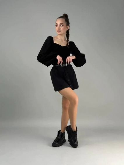 Лоферы женские кожаные черного цвета зимние фото 9 — интернет-магазин Tapok