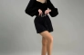 Лоферы женские кожаные черного цвета зимние Фото 9