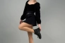 Лоферы женские кожаные черного цвета зимние Фото 10