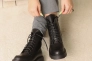 Ботинки кожаные с мехом 587080 Черные Фото 5