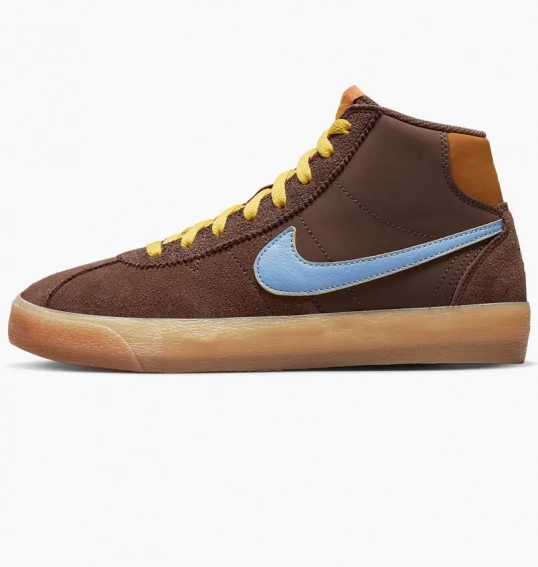 Кеды Nike Sb Bruin High Premium Brown Dx4325-200 фото 1 — интернет-магазин Tapok