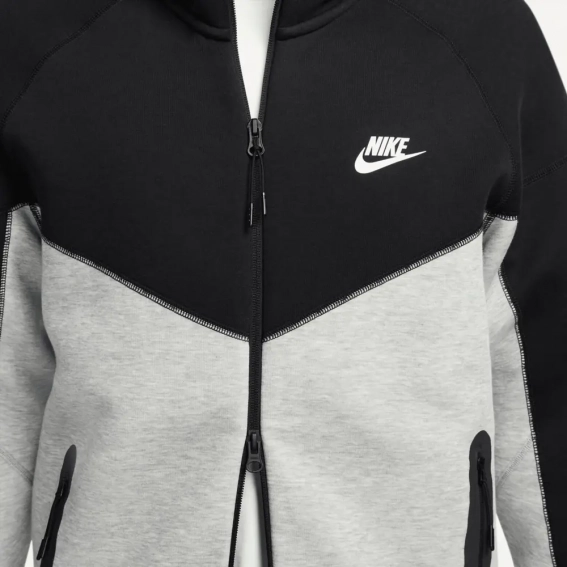 Толстовка Nike Sportswear Tech Fleece Windrunner Full-Zip Hoodie Black/White FB7921-064 фото 5 — інтернет-магазин Tapok