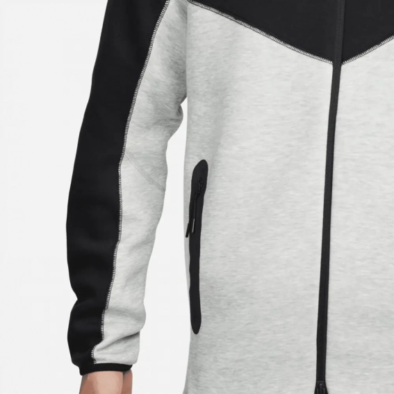 Толстовка Nike Sportswear Tech Fleece Windrunner Full-Zip Hoodie Black/White FB7921-064 фото 7 — інтернет-магазин Tapok