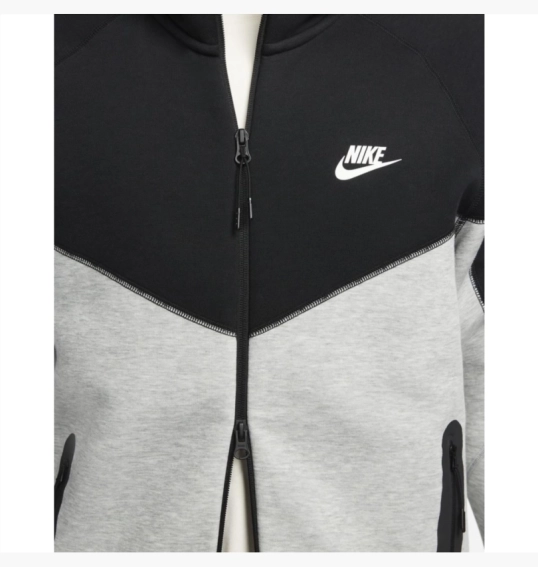 Толстовка чоловіча Nike Sportswear Tech Fleece Windrunner Full-Zip Hoodie Black/White FB7921-064 фото 21 — інтернет-магазин Tapok