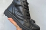 Мужские ботинки кожаные зимние черные Gras С Б Фото 4