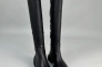 Ботфорты чулки женские кожаные черные демисезонные Фото 12