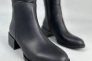 Сапоги женские кожаные черного цвета на каблуках зимние Фото 14