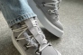 Замшеві черевики жіночі сірого кольору зимові Фото 5
