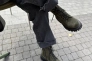 Ботинки женские замшевые цвета хаки зимние Фото 4