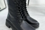 Ботинки женские кожаные черного цвета зимние Фото 8