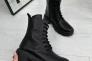 Ботинки женские кожаные черного цвета зимние Фото 9