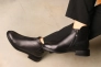 Ботинки кожаные с мехом 586995 Черные Фото 4