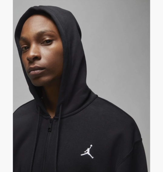Толстовка Air Jordan Essentials Mens Full-Zip Fleece Hoodie Black FJ7771-010 фото 18 — интернет-магазин Tapok