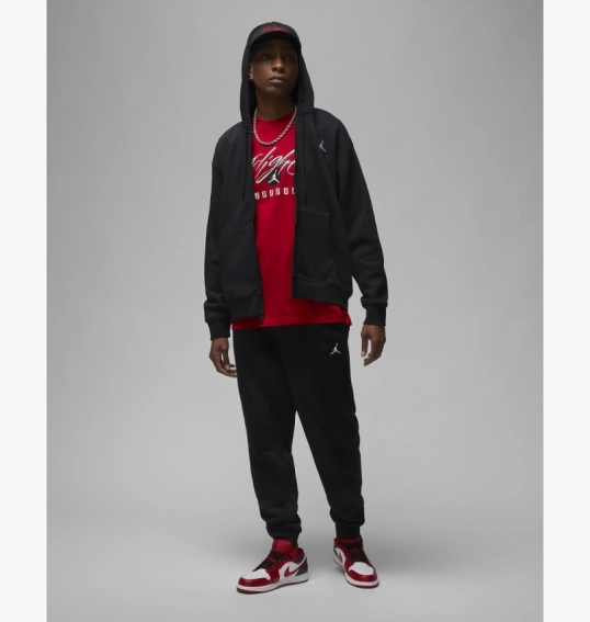 Толстовка Air Jordan Essentials Mens Full-Zip Fleece Hoodie Black FJ7771-010 фото 21 — интернет-магазин Tapok