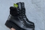 Женские ботинки кожаные зимние черные Caiman М11 Фото 4