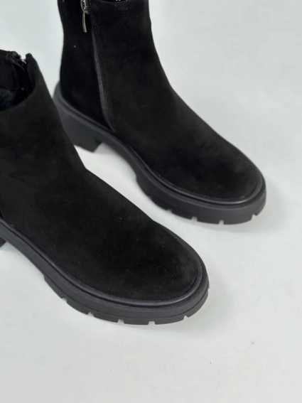 Ботинки женские замшевые черные зимние фото 12 — интернет-магазин Tapok