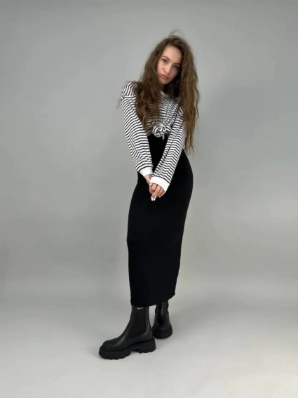 Челси женские кожаные черные зимние фото 9 — интернет-магазин Tapok