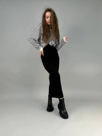 Челси женские кожаные черные зимние фото 10 — интернет-магазин Tapok