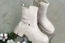 Ботинки женские кожаные мех 587037 Молочные Фото 1
