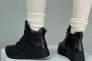 Кросівки жіночі шкіряні чорного кольору зимові Фото 3