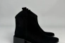Черевики козаки жіночі замшеві чорного кольору на підборах зимові Фото 10