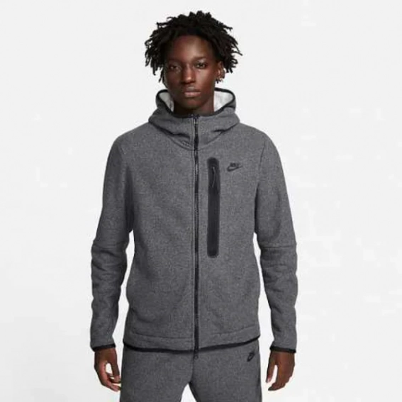 Толстовка Nike M TCH FLC FZ WINTER HD DQ4801-010 фото 1 — інтернет-магазин Tapok