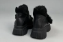Ботинки женские кожаные черные с вставками замши Фото 12