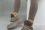 Ботинки женские кожаные бежевые с вставками замши Фото 3