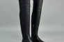 Сапоги чулки женские кожаные черного цвета зимние Фото 11