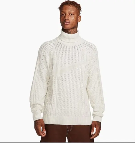 Men&#39;s Cable Knit Turtleneck Sweater FB7770-072 фото 1 — интернет-магазин Tapok