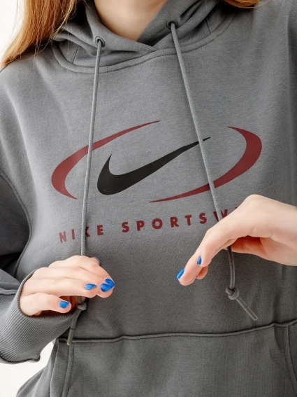 Толстовка Nike NS FLC OS PO HD SWSH FN7698-084 фото 4 — интернет-магазин Tapok
