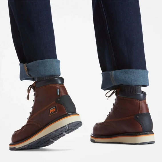 Ботинки Timberland Pro® Gridworks Waterproof Moc-Toe Work Boot Bordo TB0A1KRQ214 фото 8 — интернет-магазин Tapok