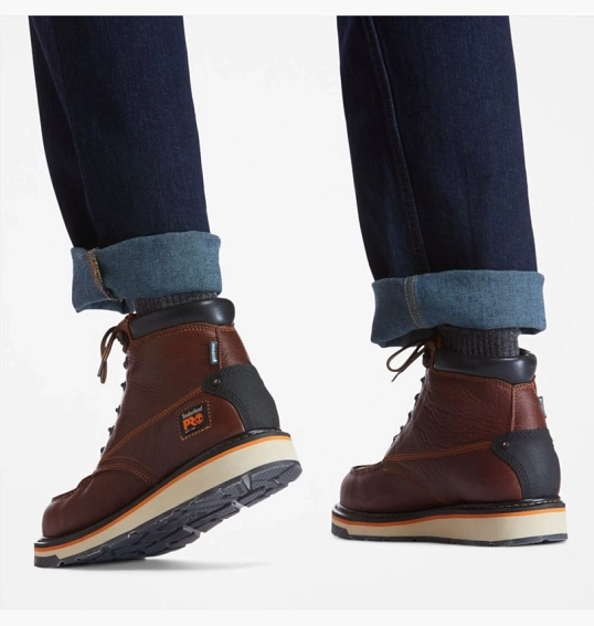 Ботинки Timberland Pro® Gridworks Waterproof Moc-Toe Work Boot Bordo TB0A1KRQ214 фото 16 — интернет-магазин Tapok