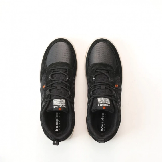 Кроссовки мужские кожаные 587875 Черные фото 5 — интернет-магазин Tapok