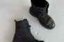 Ботинки женские замшевые черного цвета с лаковым носком зимние Фото 11