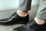 Туфлі чоловічі шкіряні класичні 586498 Чорні Фото 10