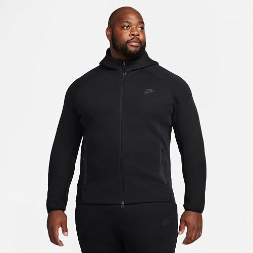 Мужская кофта NIKE M NK TCH FLC FZ WR HOODIE FB7921-010 фото 2 — интернет-магазин Tapok