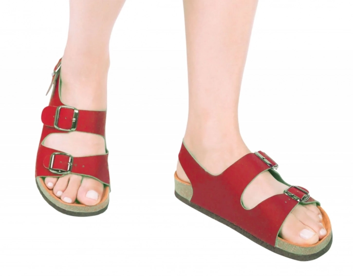 Ортопедические сандалии женские Foot Care FA-101 Красный фото 1 — интернет-магазин Tapok