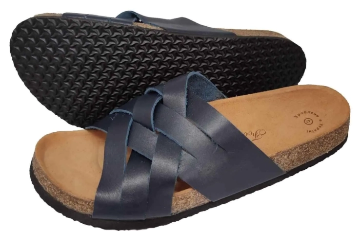 Ортопедические шлепанцы мужские Foot Care FA-309 Синий фото 9 — интернет-магазин Tapok