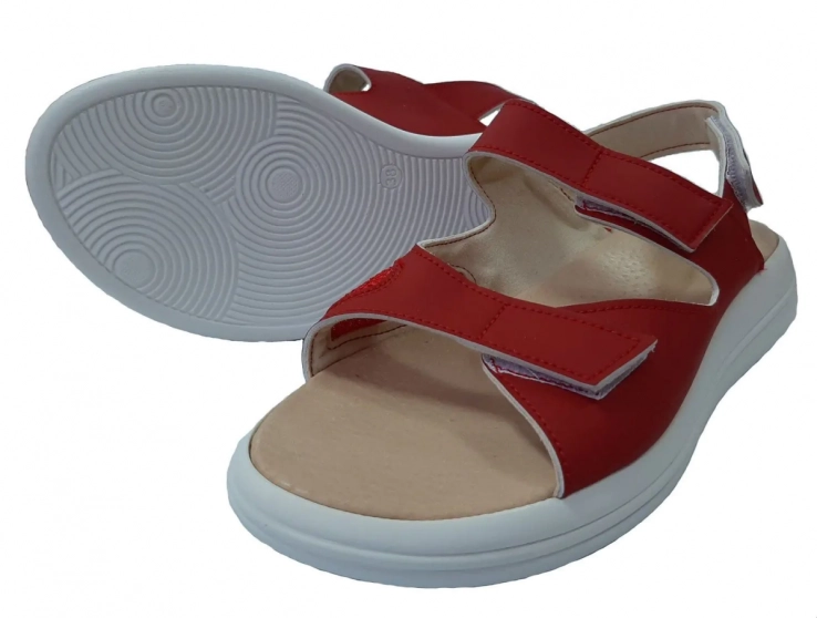 Ортопедические сандалии женские Foot Care FA-114 Красный фото 2 — интернет-магазин Tapok