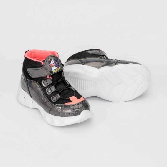 Ботинки для девочки Promax 1800-04 Черный фото 2 — интернет-магазин Tapok