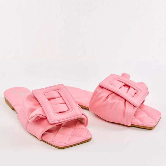 Шлепанцы женские 338061  Fashion Розовый фото 4 — интернет-магазин Tapok