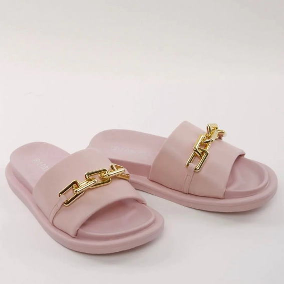 Шлепанцы женские 338210  Fashion Розовый фото 4 — интернет-магазин Tapok