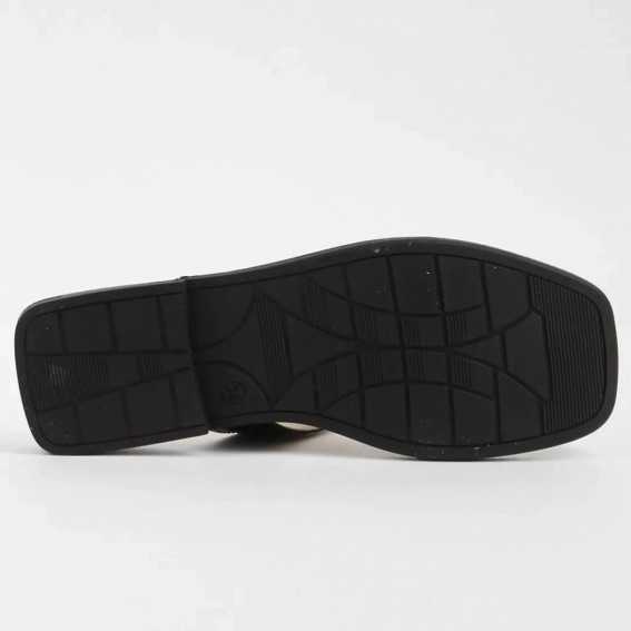 Шлепанцы женские кожаные 340127  Fashion Черный фото 3 — интернет-магазин Tapok