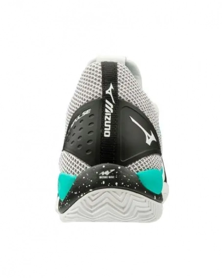Мужские кроссовки MIZUNO SHOE WAVE IMPULSE CC белый/черный/зеленый UK9 61GC1980-09 фото 4 — интернет-магазин Tapok