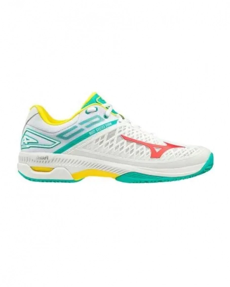 Кросcовки муж. MIZUNO WAVE EXCEED TOUR4 CC белый/красный/зеленый UK10 61GC2077-62 фото 1 — интернет-магазин Tapok