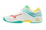 Кросcовки муж. MIZUNO WAVE EXCEED TOUR4 CC белый/красный/зеленый UK10 61GC2077-62 Фото 2