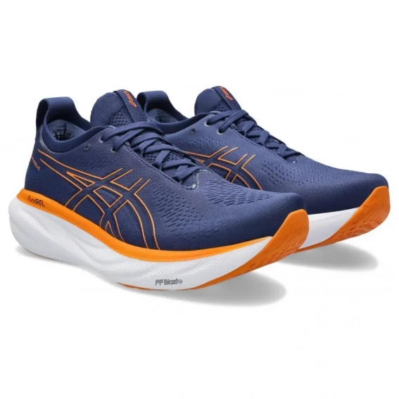 Чоловічі кросівки ASICS GEL-NIMBUS 25 синій оранжевий SPU1011B547-403 фото 2 — інтернет-магазин Tapok