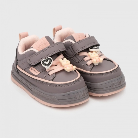 Кросівки для дівчинки Мишеня A69-1P Бузковий фото 1 — інтернет-магазин Tapok
