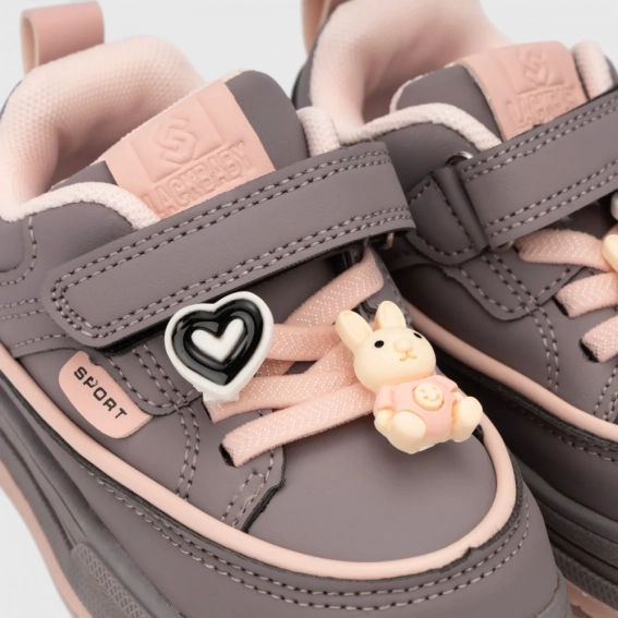 Кроссовки для девочки Мышонок A69-1P Сиреневый фото 2 — интернет-магазин Tapok